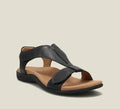 T-strap sandals with adjustable closure