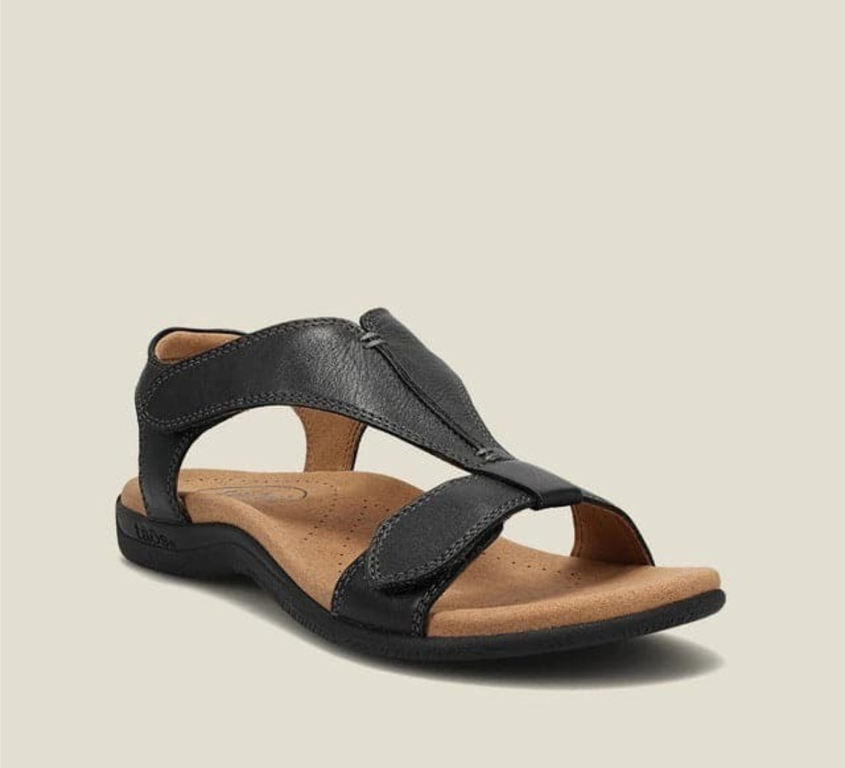 T-strap sandals with adjustable closure