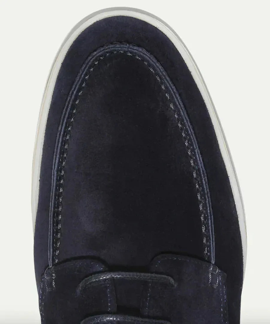 Leather lace-up moccasins